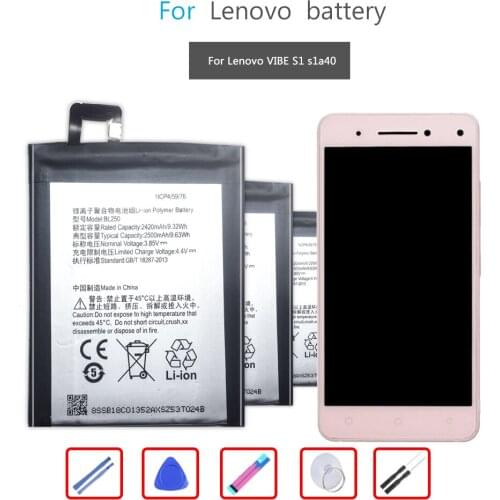 BL250 Battery FOR Lenovo VIBE S1 S1c50 S1a40 Mobile Phone Battery