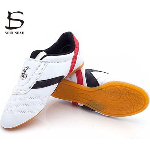 Men Women Taekwondo Shoes White Breath Kung fu Karate Martial Arts Shoes Light-weight Wrestling Boxing Training Taichi Sneakers