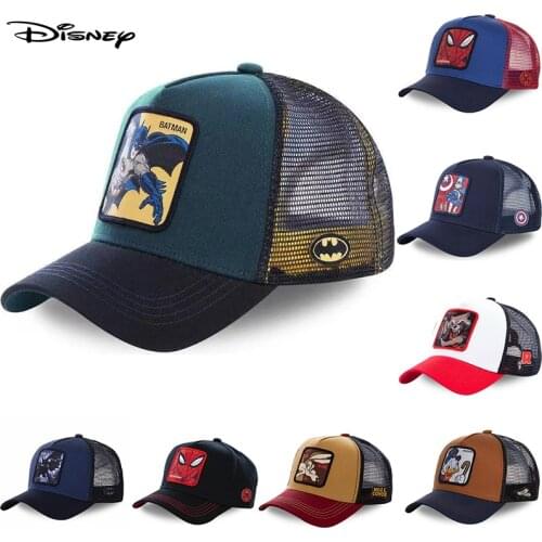 Disney Anime Mickey Minnie and Pink Panther Anime Series Cap mesh cap Embroidery Snapback cap Unisex Trucker Hat Dropshipping