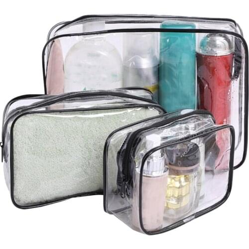 Home Travel Transparent Makeup Bag Toiletries Bag Bath Supplies Storage Bag Waterproof Travel Cosmetic Bag Wash Beauty Kit