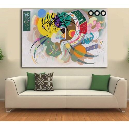 Dominant Curve by Wassily Kandinsky Decoration Paints Home Decor On Canvas Modern Wall Art Canvas Print Poster Canvas Painting