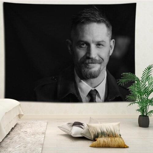 Tom Hardy Tapestries Hanging cloth background wall covering bedroom renovation bed decoration tapestry custom logo