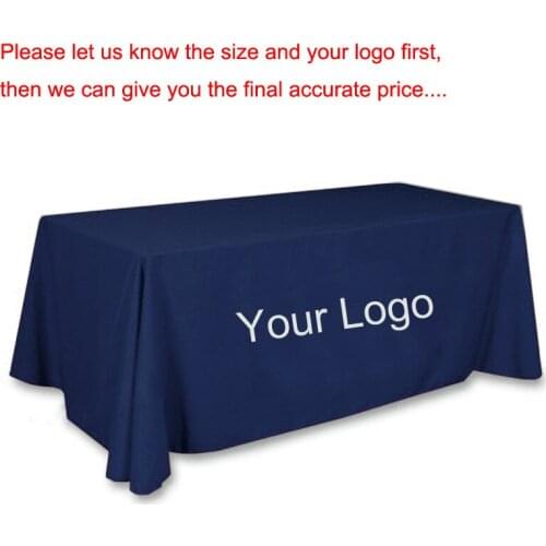 Customize LOGO Table Cloth OEM Rectangle Table Cover Custom Polyester For Wedding Christams Hotel banquet Dining Decoration