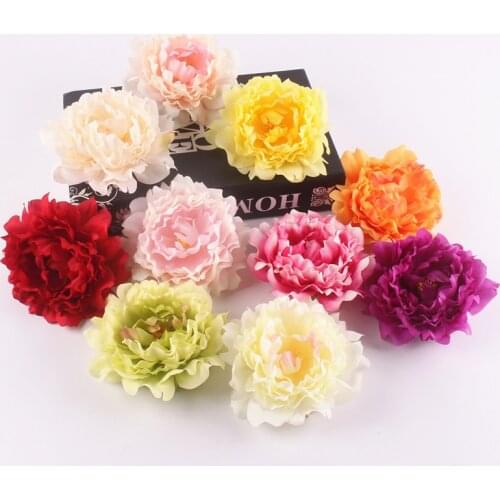 Artificial peony flower heads DIY Multicolor Road lead wedding flower Bouquet hotel background wall decor accessories flores