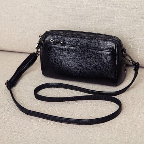 Genuine Leather Small Crossbody Bags for Women Shoulder Bag Female Clutch Evening Messenger Bag Ladies Handbags and Purse Pouch
