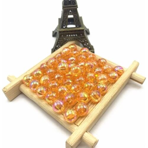 New 8mm 50pcs AB Round Spacer Loose Beads DIY Jewelry Making Necklace Bracelet Earring Accessories#09
