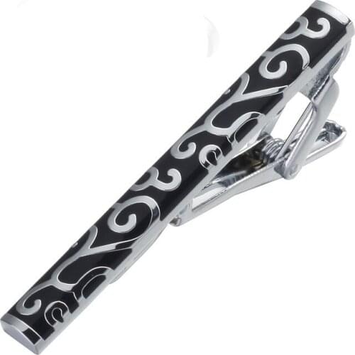 New high quality mens business suit, tie clip, black silvery cloud pattern, fashion wedding dress accessories
