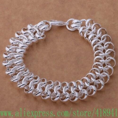 Silver Plated bracelet, Silver Plated fashion jewelry multicolor Shrimp buckle /eexamwea bfzajxga AH230