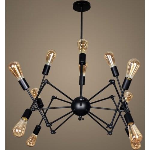Industrial Hanging Spider Lamp Modern Lighting, Adjustable Loft Light For Living Room Shop lampen industrieel
