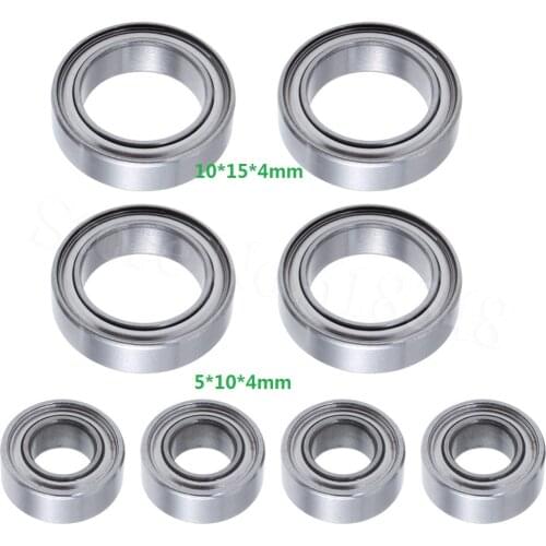Yeah Racing RC Ball Bearing (5x10x4mm)& (10x15x4mm )10pcs 1:10 Car On Off Road #YB6013M/S10
