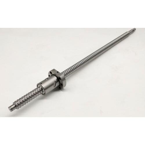 RM1605 200 250 300 350 400 500 600 650 700 750 800 900 1000mm ballscrew with 1605-4 ball nut BK12/BF12 end machined CNC parts