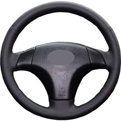 Hand Sew Car Steering Wheel Cover Wrap Suede Carbon Fiber Leather For Mazda 3 Axela 2004-2009 Mazda 5 Mazda 6 Atenza MPV Volant