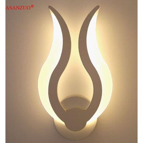 Modern minimalist LED wall light acrylic living room balcony staircase corridor aisle lamp bedroom bedside lighting