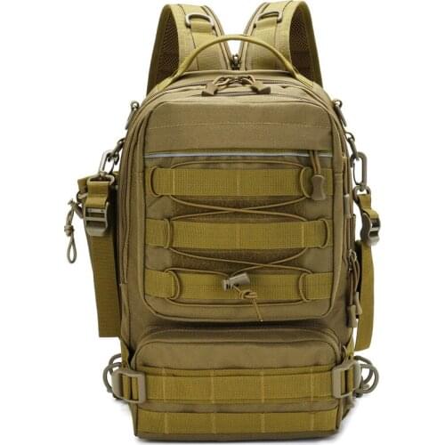 Crossbody Pack Double-shoulder Dual-purpose Lures Gear Storage Box Multifunctional Fishing Backpack Outdoor Travel Rucksack