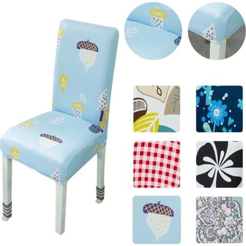 Universal High Back Dining Room Chair Covers Spandex Elastic Chair Covers for Chairs for Kitchen Covers for Armchairs for Home