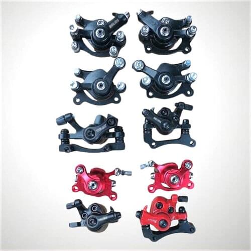 Bicycle Front Rear Disc Brake Caliper For 49cc Mountain Bike Speed Clip Dual Piston Mechanical Disc Brake Set with Rotor