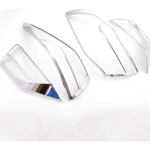 For Hyundai Elantra Avante 2016 2017 6th 2pcs Rear Tail Light Lamp Hood Cover Trim Frame Molding Decoration