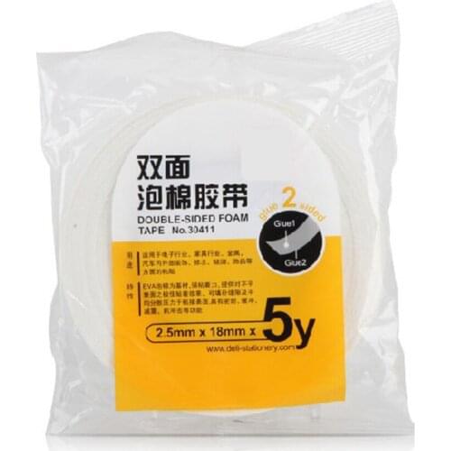 1 Roll Hot Super Strong Double Faced Foam Tape Powerful Adhesive Tape Paper Double Sided Tape for Mounting Fixing Pad Sticky