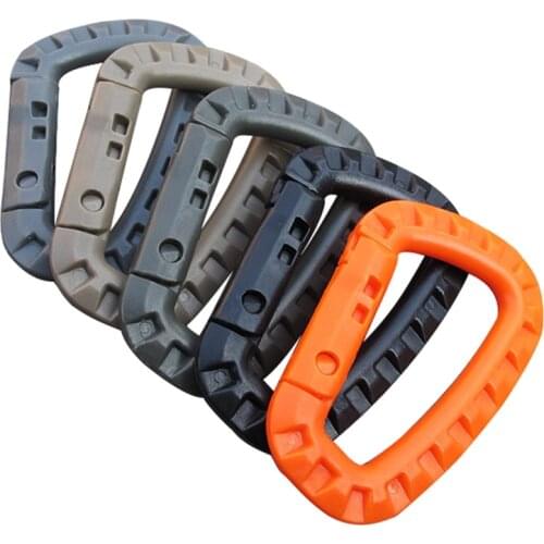 1pc Carabiners Climbing Safety D Shape Mountaineering Light Quickdraws Outdoor Backpack Buckle Keychain Karabiner /30