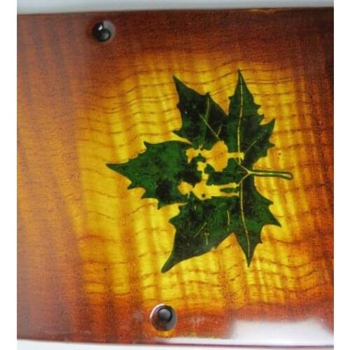 1pcs Hand-made carved maple wood Tremolo Cover Guitar #2324