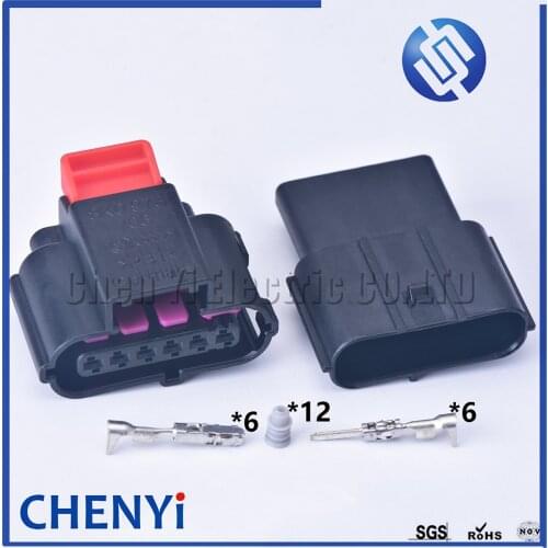 6 Pin Waterproof Gas Accelerator Throttle Pedal Plug 8K0973706 For Audi Skoda VOLVO VW Jetta Bora Lavida Sagitar Magotan Passat