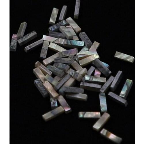 60pcs/lot Rectangle Acoustic Guitars Body Dots 7*2mm Colourful Abalone Inlay Material Dots for Guitar Accessories