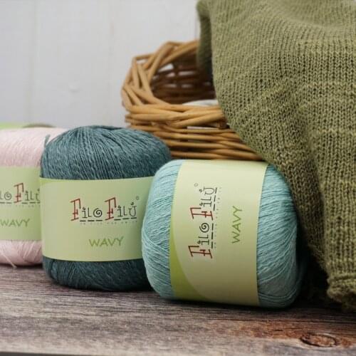 80g /lot High Quality Natural Linen Hand Knitting Yarn Crochet Yarn For Knitting Eco-Friendly lanas para tejer