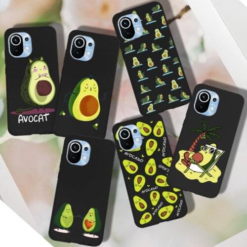 Avocado TPU Case For Xiaomi Mi 11 Note 10 Pro Lite Redmi Note 7 6 Pro A K30 K20 Pro Mi 9T A3 A2 Mi11 Case Cover Silicone Bumper