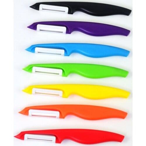 Home Straight Manual Quick Paring Ceramics Blade Planing Fruits Vegetable Peeler Potato Easy Clean Color In Random Zirconia PP