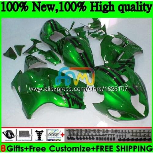 Hayabusa For SUZUKI GSX-R1300 GSXR 1300 1996 1997 1998 1999 2000 2001 48BS.114 GSXR1300 96 97 Gloss green 98 99 00 01 Fairings