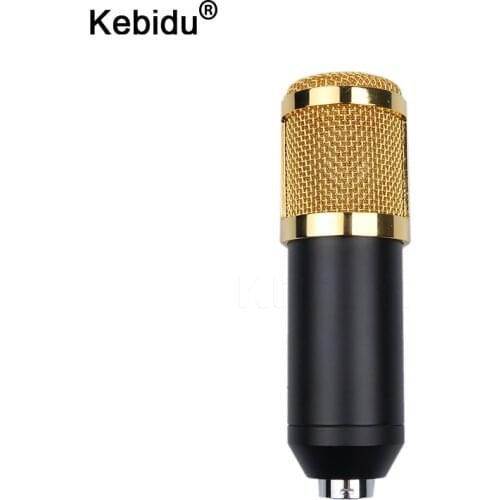 Kebidu BM 800 Professional 3.5mm Wired Sound Recording Condenser Microphone BM-800 Microphone Stand For Computer Studios PC