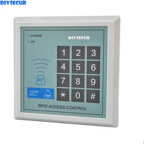 DIYSECUR 125KHz RFID Proximity Door RFID ID Card Reader Access Control Keypad KD2000