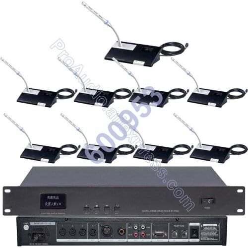 MICWL Pro Discussing Wired Speech Talking Meeting room Conference System 1 Chairman 8 Delegate Classical MIC max. 255 unit