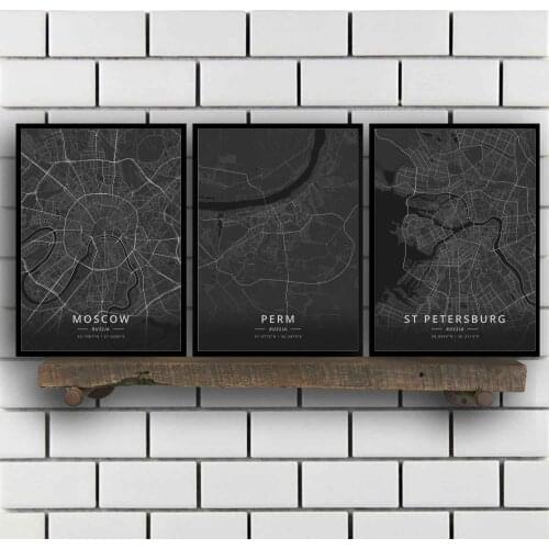 Moscow Perm St Petersburg Vladivostok Volgograd Yakutsk Russia Poster