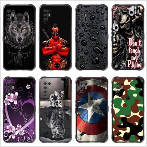 Soft TPU Glossy Silicone Case Back Cover Phone TPU Bumper Funda Custodia Housse Coque for Ulefone Armor 10 11 5G Smartphone