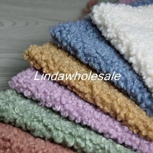 New thickening imitation small curling wool sheep faux fur fabric, plush fabric,felt cloth,160cm*45cm(half yard)/pcs