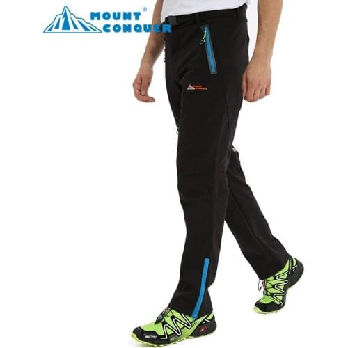 New High Quality Mens Camping or Hiking Pant Waterproof Windproof Pant for Men Outdoor Softshell Pant Male Ski Trousers