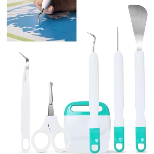 New Diy Cardstock Crafting Basic Tools Kit Craft Weeding Tools Set Silhouette Embossed Wording Tool For Cricut Maker Silhouette