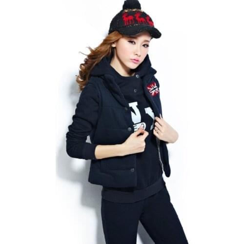 Autumn and winter new Fashion women suit womens tracksuits casual set with a hood fleece sweatshirt three pieces set