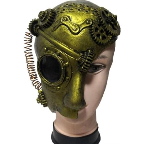 Half Face Mask Halloween Latex Masks Role Playing Funny Party Costume Props