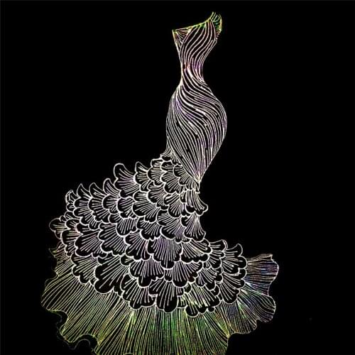 Die Cutting dies The Mermaid scales skirt dress metal crafts paper die-cutting Scrapbooking /DIY embossing Valentines Day