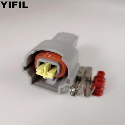 10pcs/lot 2 Pin/Way Nozzle Plug Waterproof Automotive Female Connector Housing For Kia k2 K3 K5 Hyundai Elantra Cerato Tucson