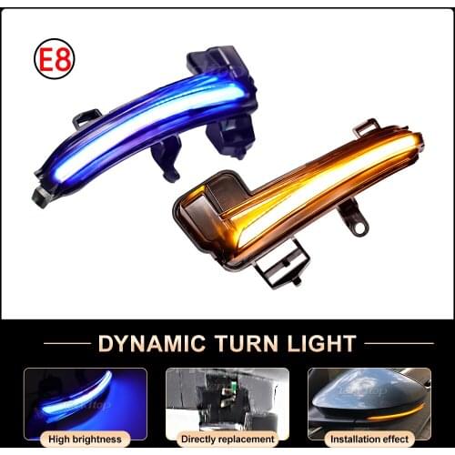 For Skoda Superb A7 B8 MK3 III Typ 3V 2016 2017 2018 2019 Dynamic Blinker LED Reminder Lamps Turn Signal Lights Car Accessories