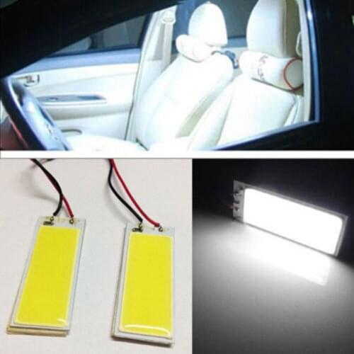 2pcs Xenon HID White 36 COB LED Dome Map Light Bulb Car Interior Panel Lamp