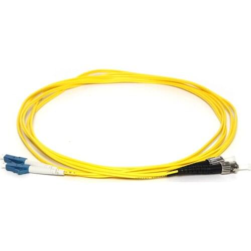 2Pcs/lot 3M ST/UPC to LC/UPC2.0mm Fiber Optic Single-Mode Duplex Patch Cable Jumper Cord Free Shipping