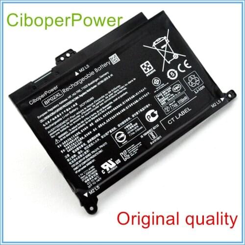 Original quality BP02XL HSTNN-LB7H HSTNN-UB7B battery For PC 15 AU010WM