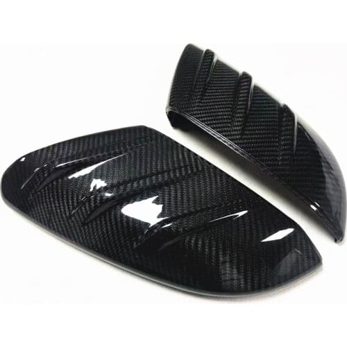 Replacement Dry Carbon Door Mirror Cover For Mugen Honda Civic Type-R FK8 2016-2020 Car Exterior Side Rearview Glass Case Caps