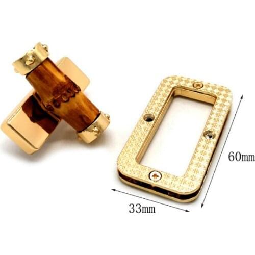 Fashion High Quality Square Large Slub Lock Metal Accessories Diy Handbag Craft Bag Hardware Accessories