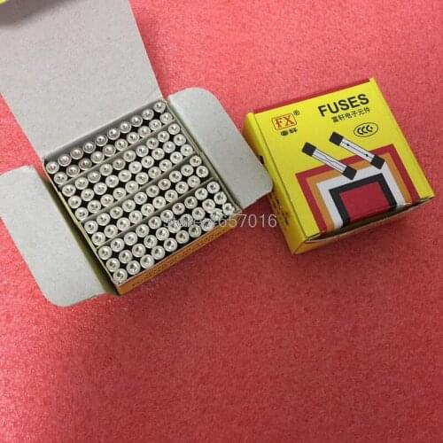 100pcs 5*20 Glass Fuse Not Assortable Kit 250V 0.1A 0.2A 0.3A 0.5A 1A 2A 3A 4A 5A 6A 6.3A 8A 10A 12A 15A 16A 20A quick blow