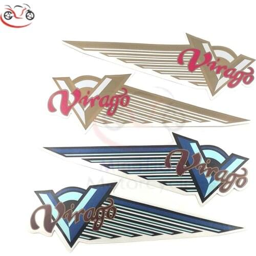 Motorcycle 3D Tank stickers decals For Yamaha Virago XV125 XV250 XV400 XV 125 250 400 Fuel Tank Emblem Badge Pad Protector Decal